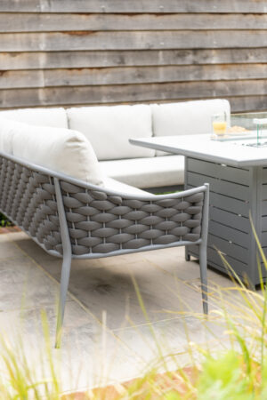 Alexander Rose Torino Square Casual Dining Fire Pit Set Alexander Rose Torino Square Casual Dining Fire Pit Set